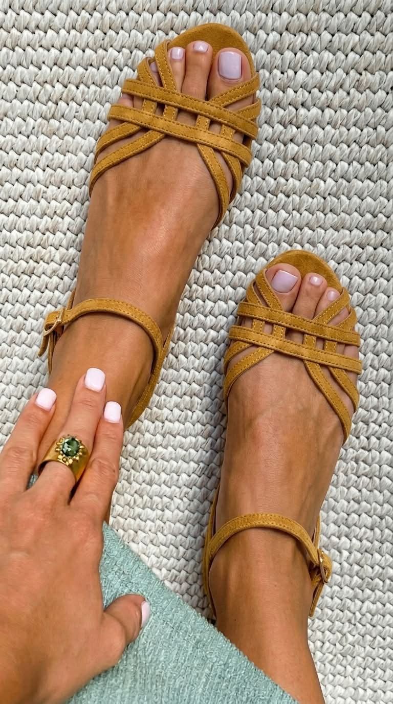 Sandalias Planas de Tiras Trenzadas con Hebilla Tara - Anaïs Milano - vista 6