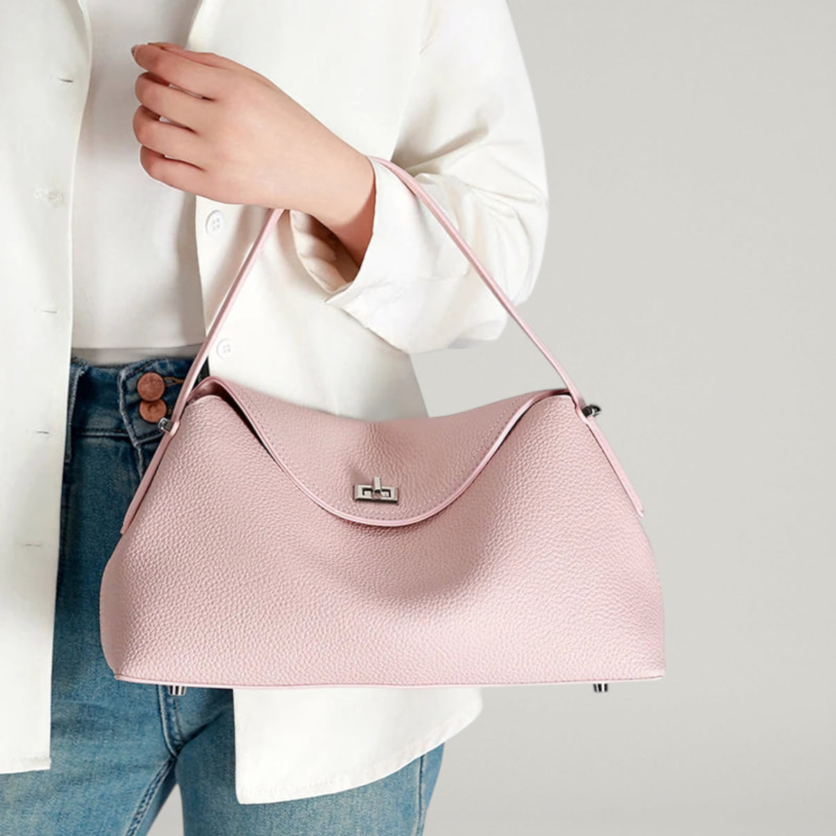 Victoria | Bolso de Piel Rosa Palo