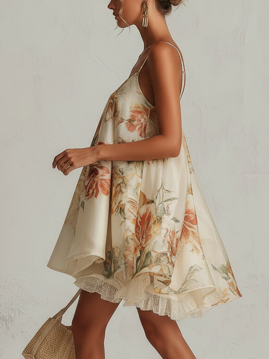 Sonia | Vestido mini con ribete de encaje