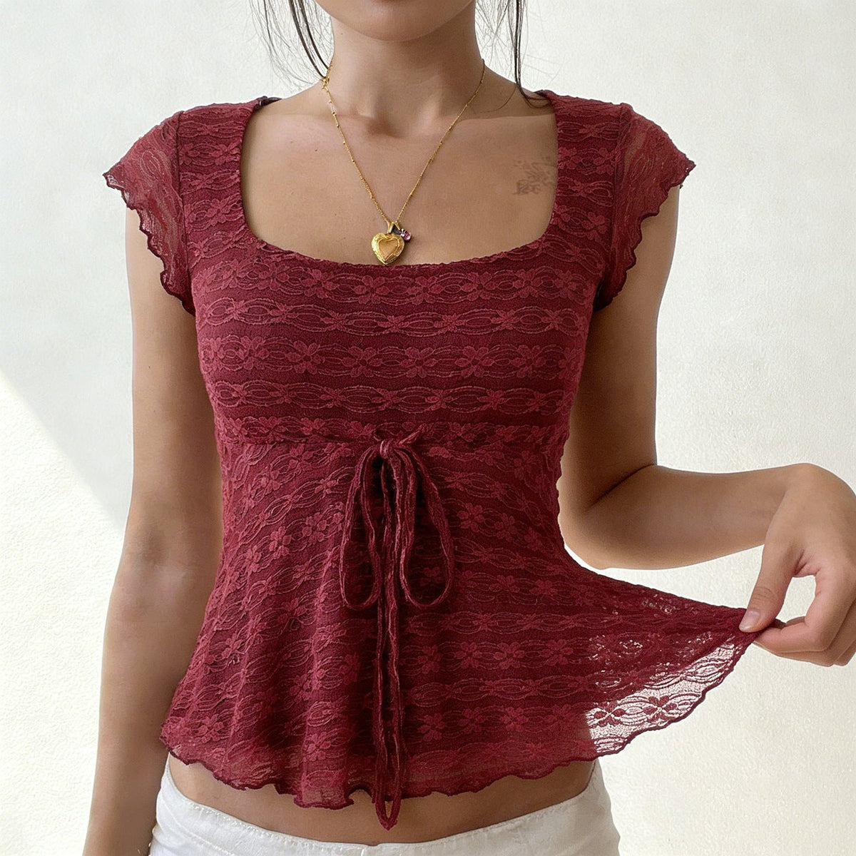 Dolores | Top de Encaje Delicado