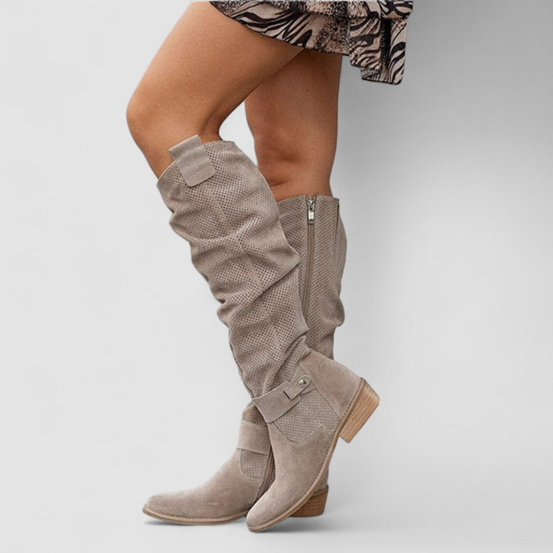 Giorgia | Botas Western hasta la Rodilla Efecto Slouch