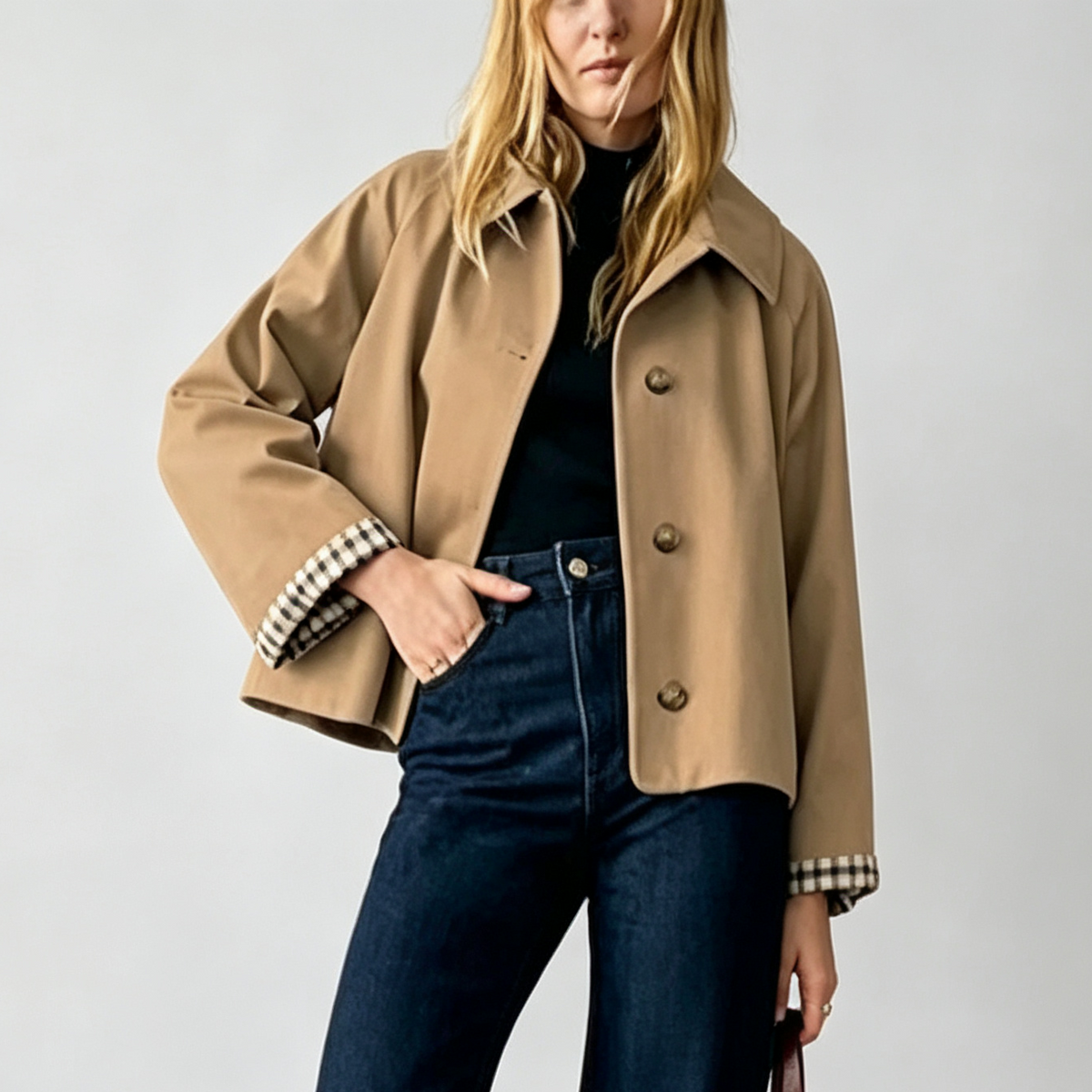 Greta | Chaqueta de Corte Cropped