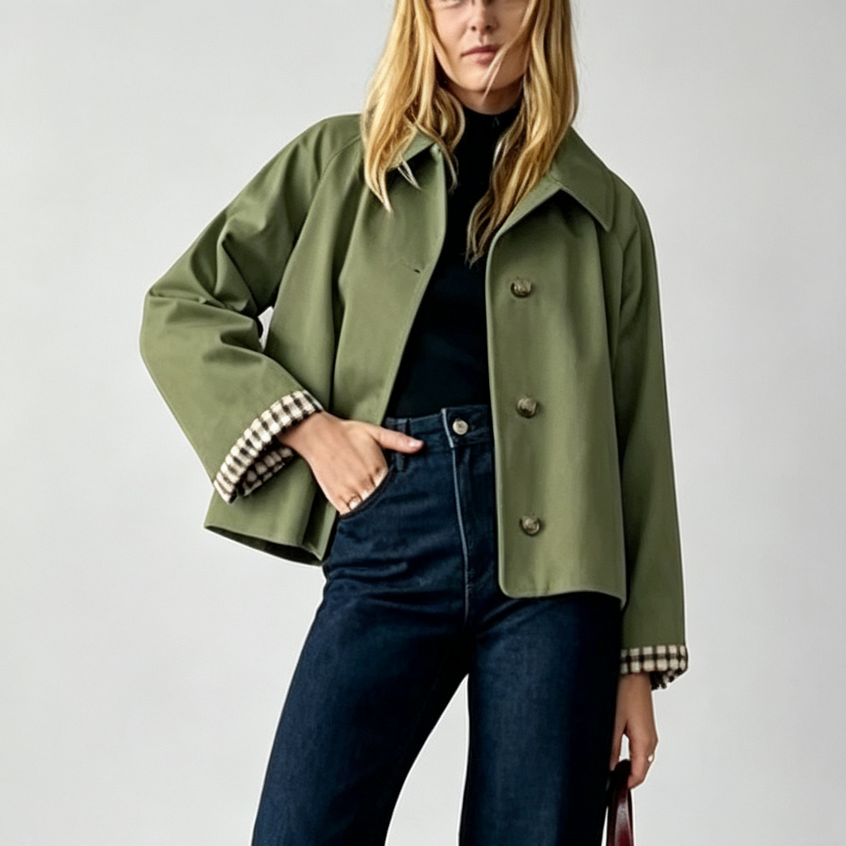 Greta | Chaqueta de Corte Cropped