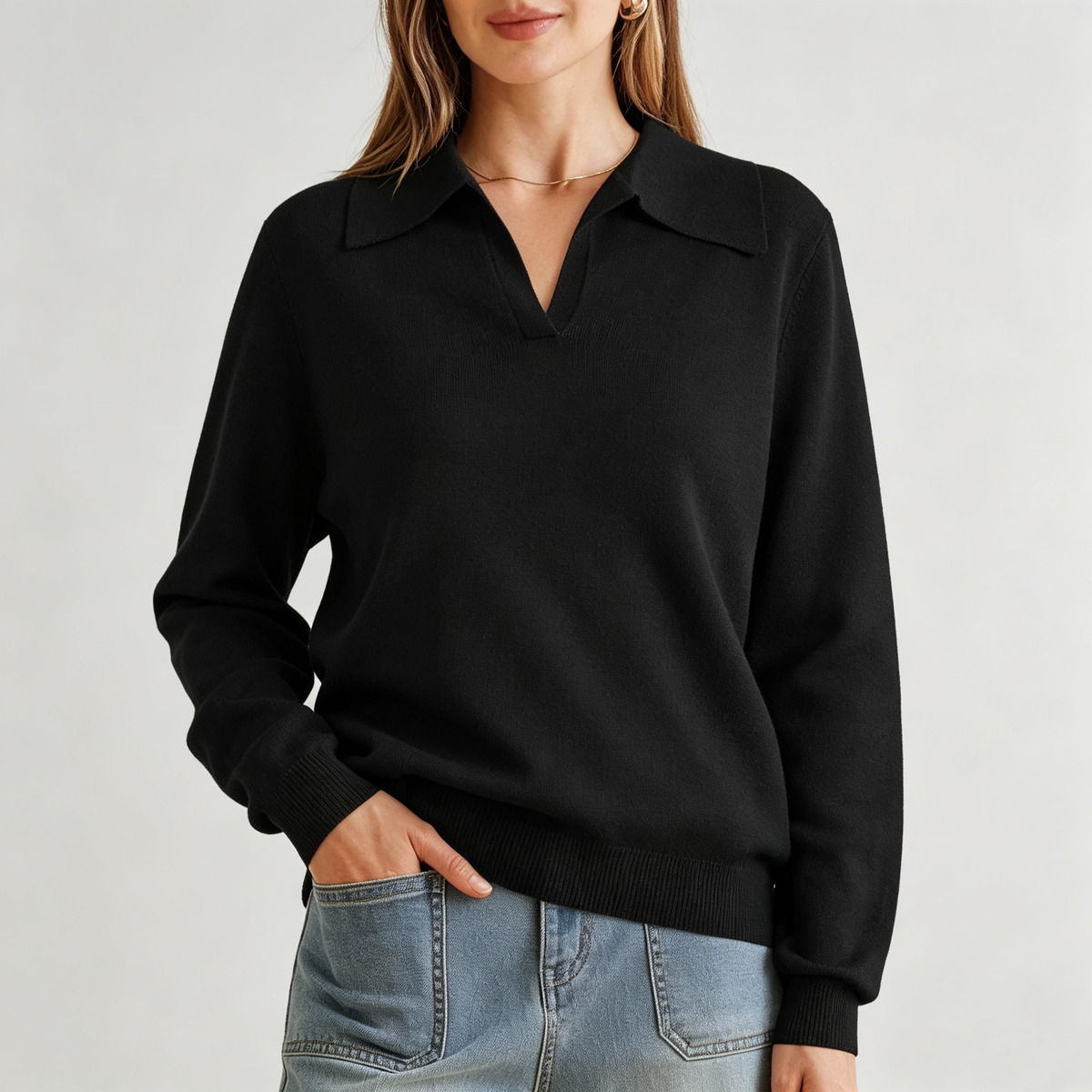 Elia | Jersey de Cuello de Pico