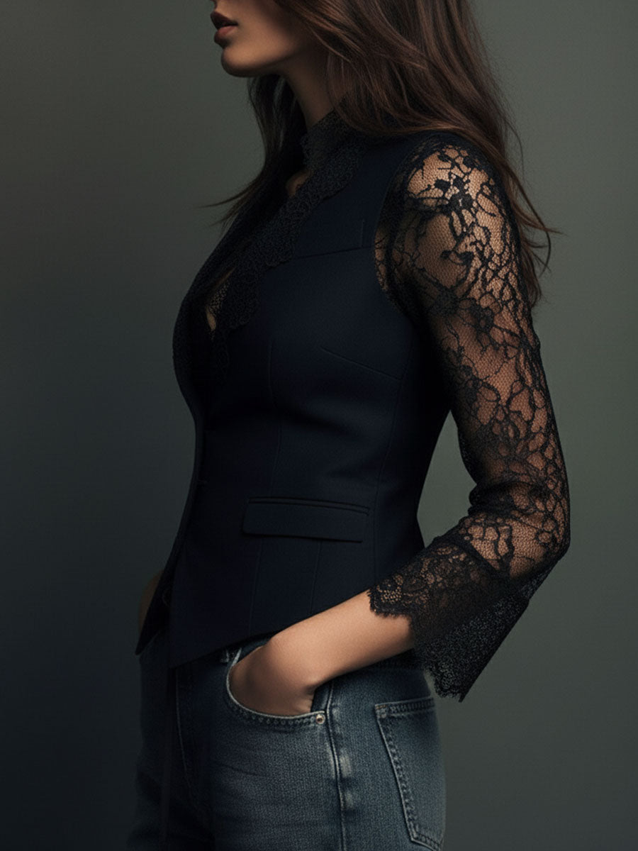 Odette chaqueta, detalle de la manga