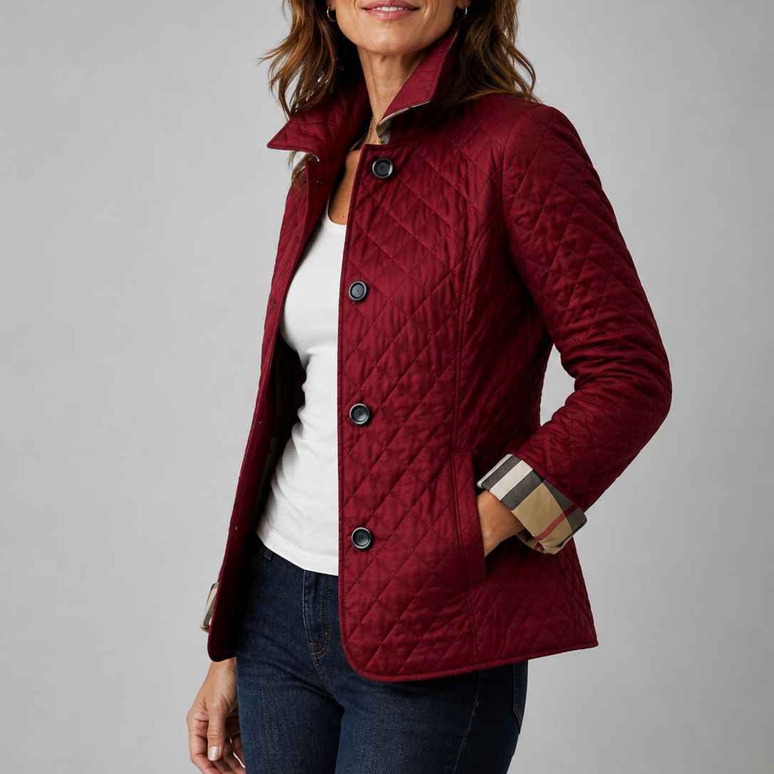 Kelley chaqueta acolchada ligera roja