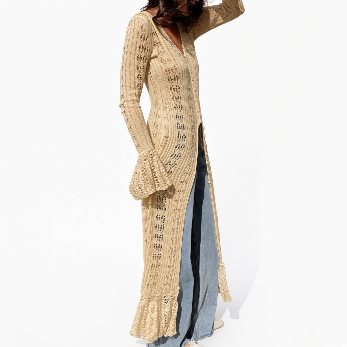 Yasmin | Cárdigan de Largo Maxi