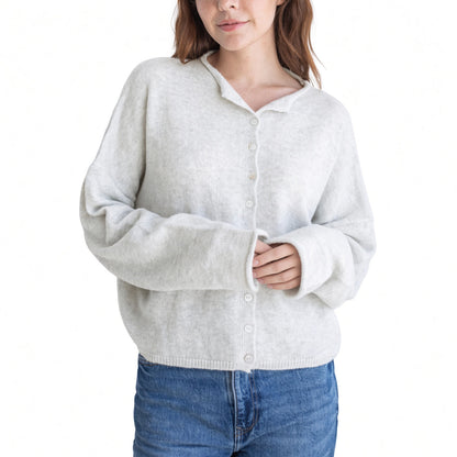 Paloma | Cárdigan de Bordes Enrollados