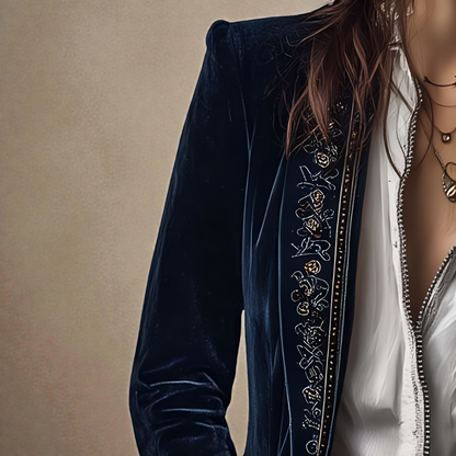 Nuria | Chaqueta Elegante de Terciopelo