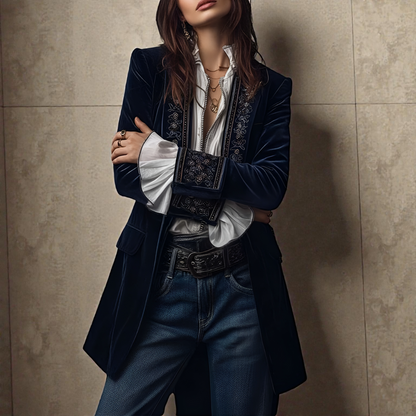 Nuria | Chaqueta Elegante de Terciopelo