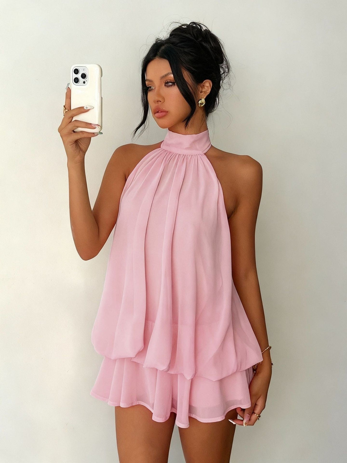 Plume | Mini Vestido Ligero y Vaporoso de Capas Superpuestas