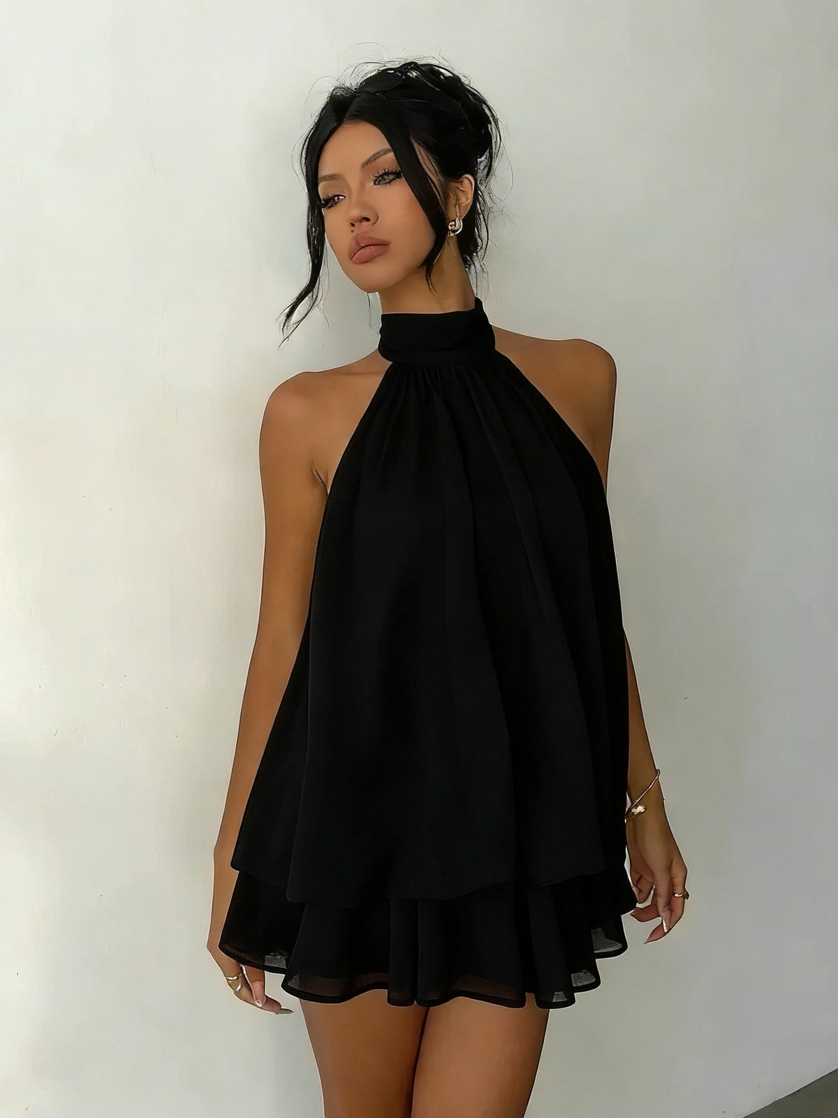 Plume | Mini Vestido Ligero y Vaporoso de Capas Superpuestas