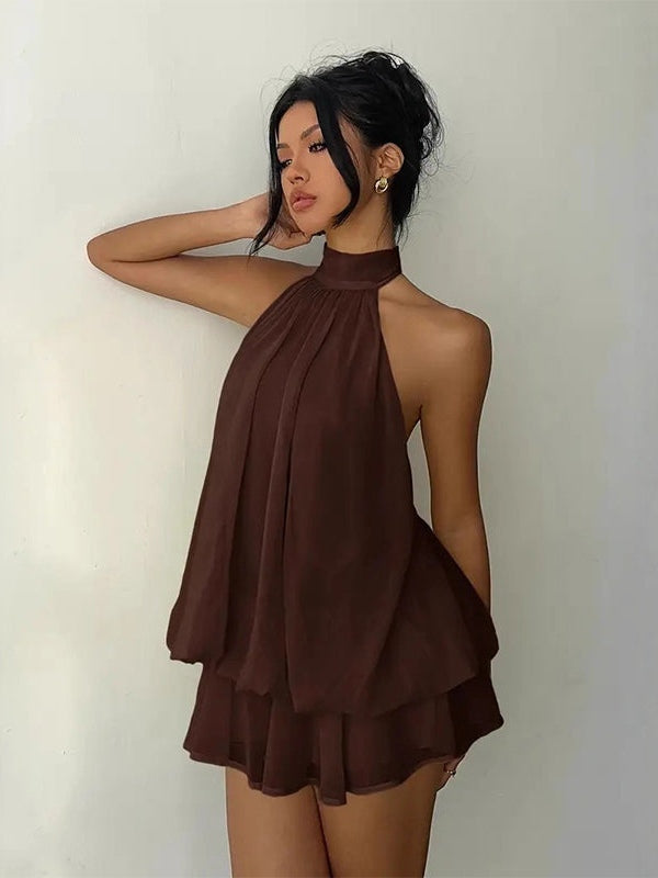 Plume | Mini Vestido Ligero y Vaporoso de Capas Superpuestas