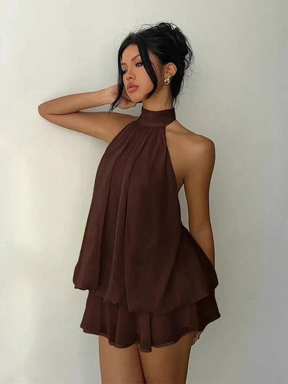 Plume | Mini Vestido Ligero y Vaporoso de Capas Superpuestas