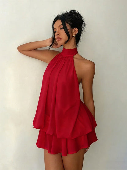 Plume | Mini Vestido Ligero y Vaporoso de Capas Superpuestas