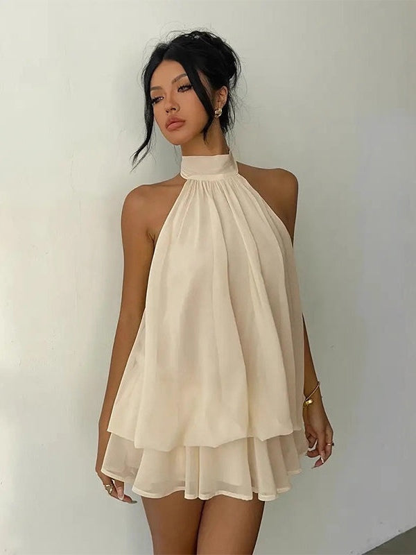 Plume | Mini Vestido Ligero y Vaporoso de Capas Superpuestas