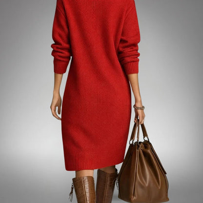 Constance | Vestido de Punto Suave con Botones