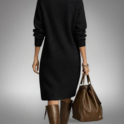 Constance | Vestido de Punto Suave con Botones