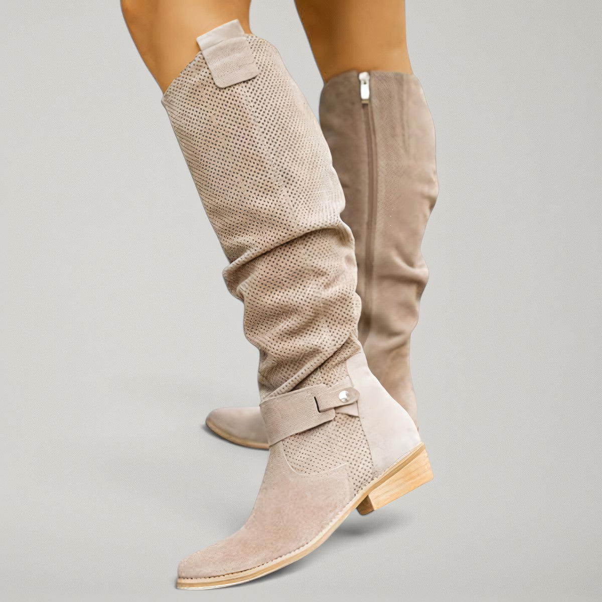 Giorgia | Botas Western hasta la Rodilla Efecto Slouch