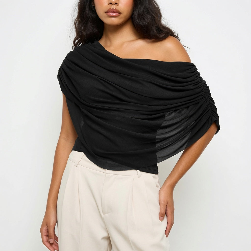 Ona | Top de Drapeado