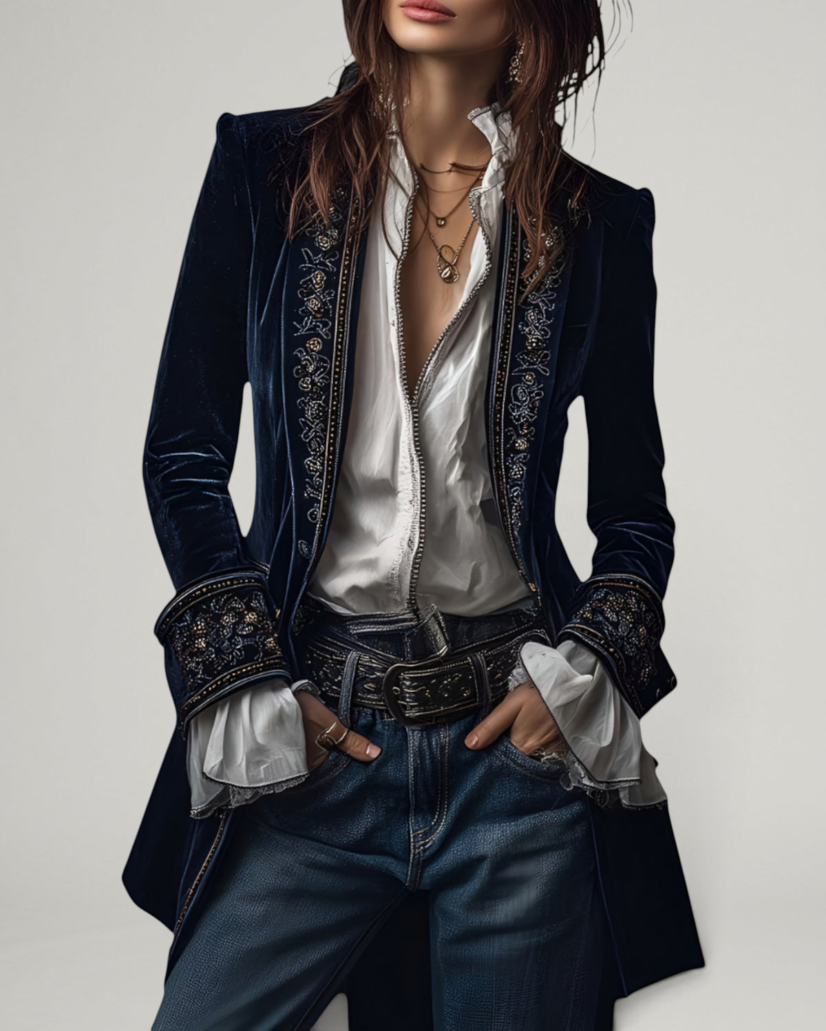 Nuria | Chaqueta Elegante de Terciopelo