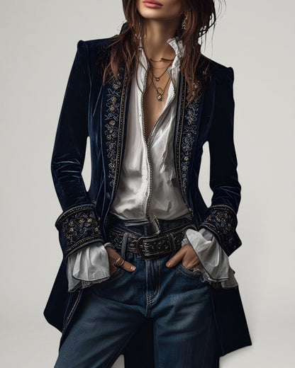 Nuria | Chaqueta Elegante de Terciopelo
