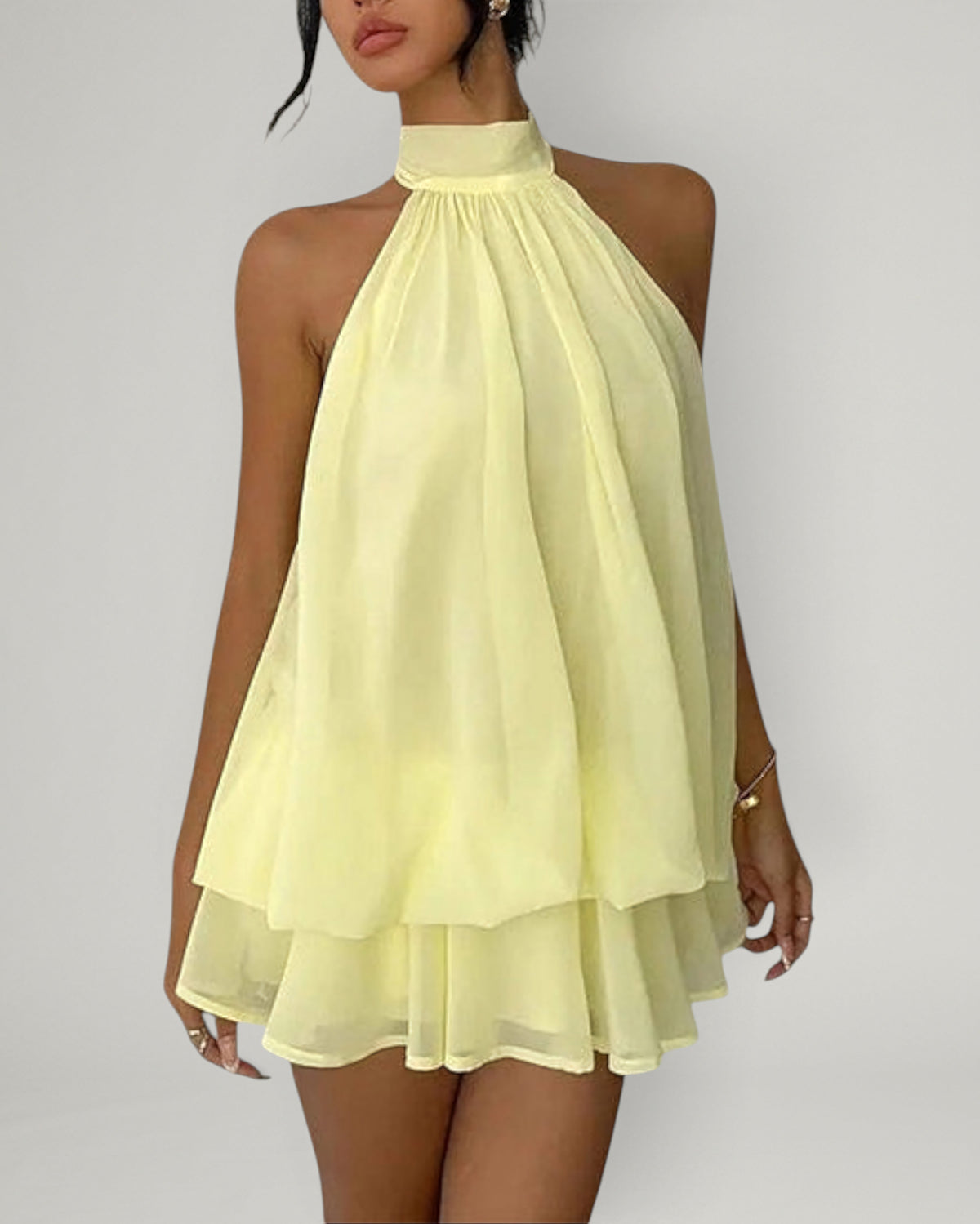 Plume | Mini Vestido Ligero y Vaporoso de Capas Superpuestas