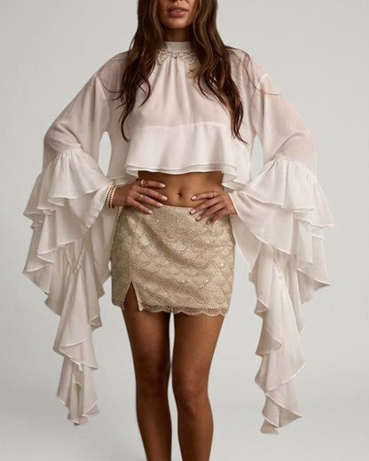 Valentina | Top de Malla Semitransparente