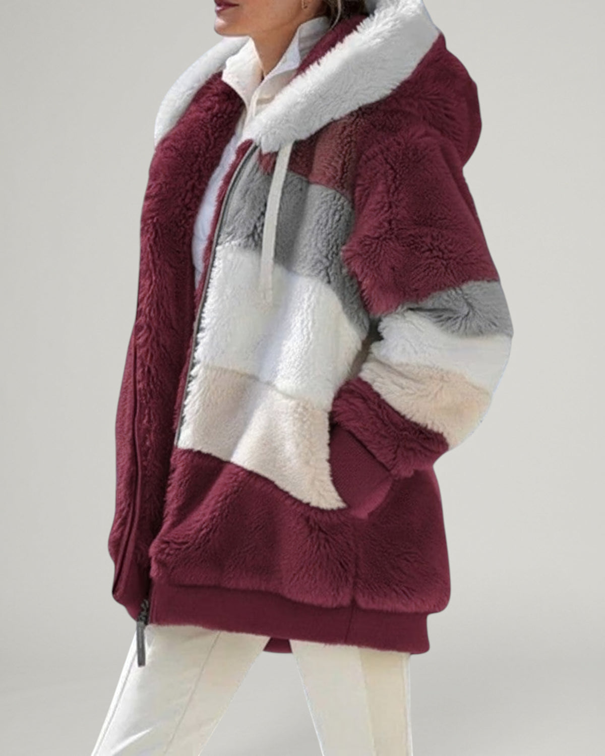 Erika | Chaqueta Polar, Edicion Burdeos